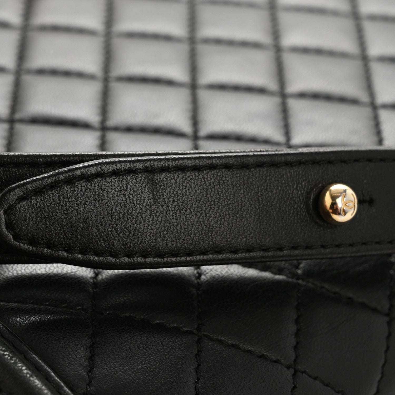 Lambskin Quilted New Medium Boy Flap Black