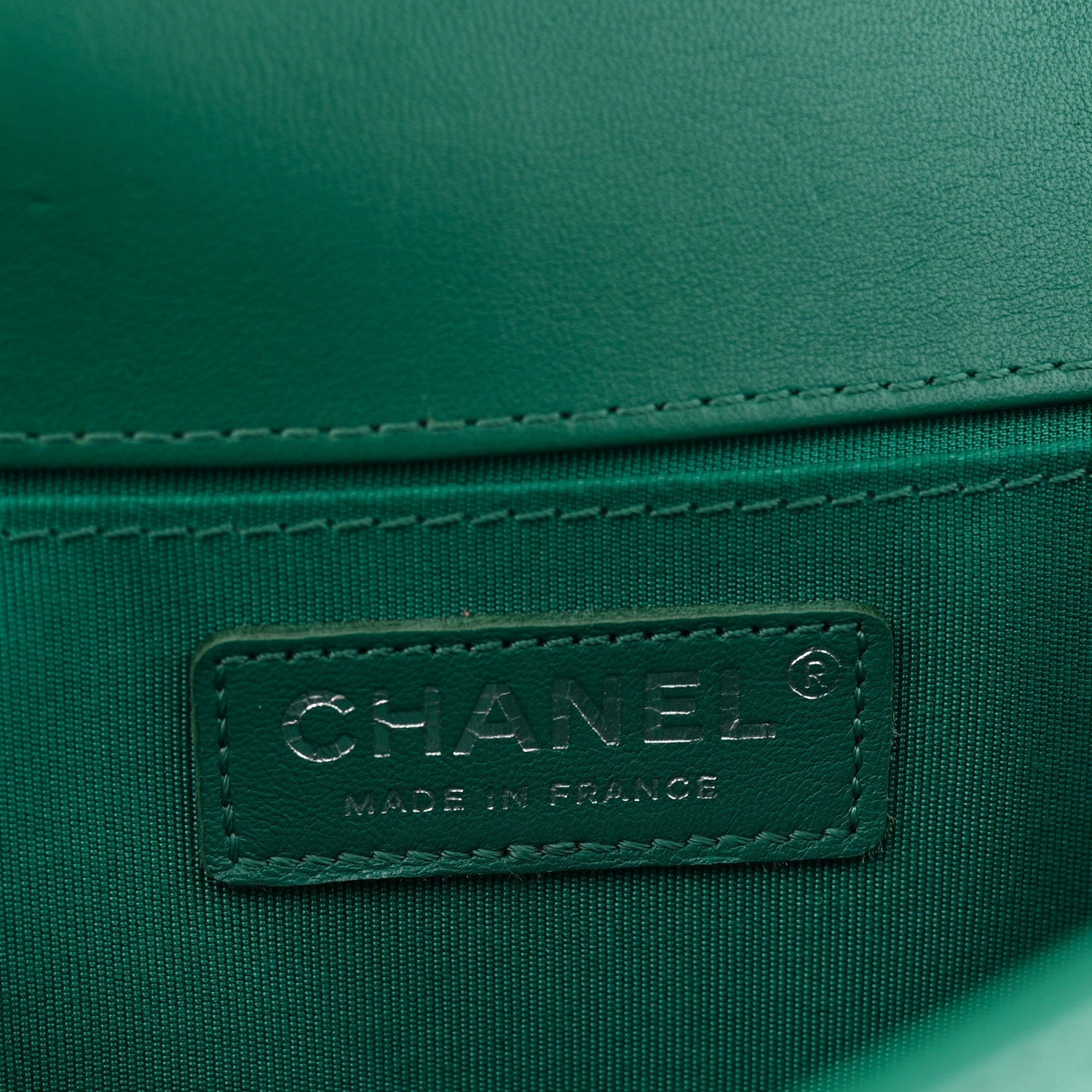 Lambskin Quilted Medium Boy Flap Green