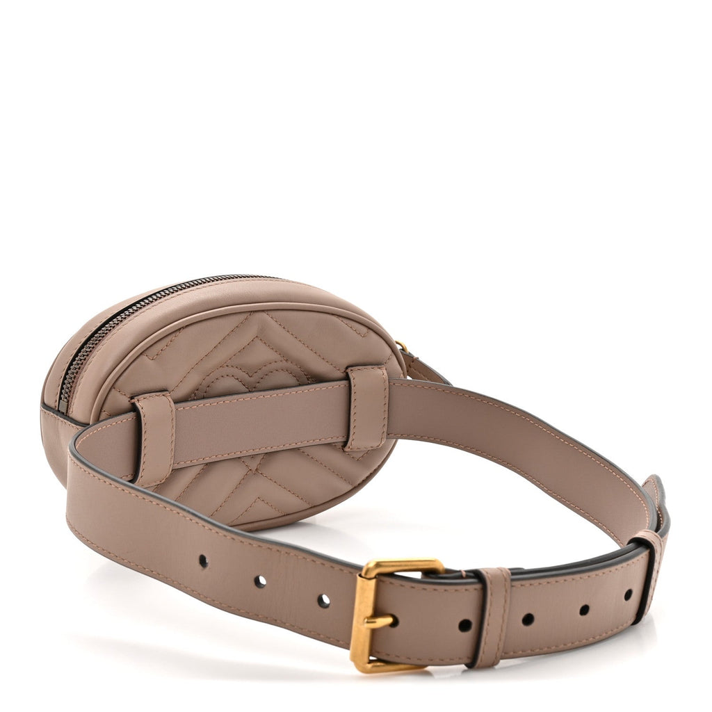 Calfskin Matelasse GG Marmont Belt Bag 75 30 Porcelain Rose