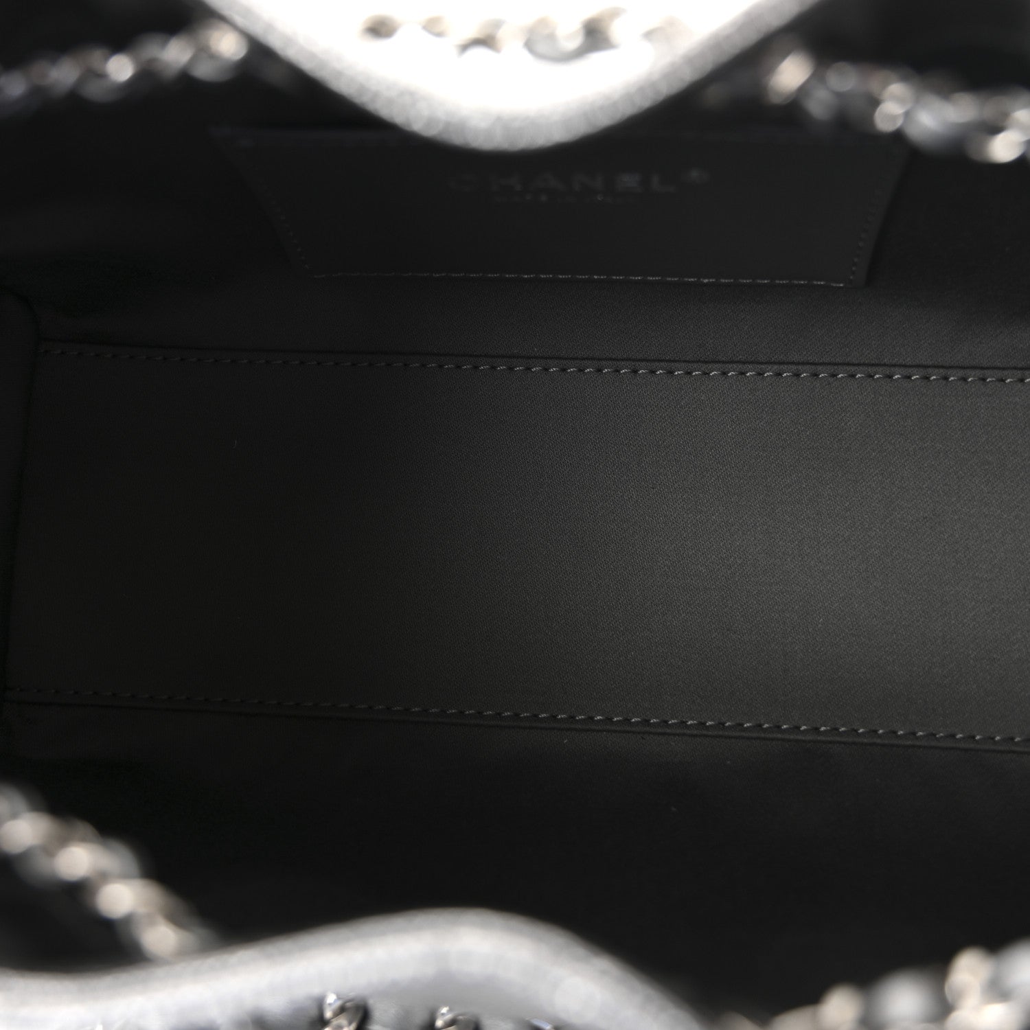 Metallic Caviar Quilted Mini Chanel 25 Handbag Anthracite