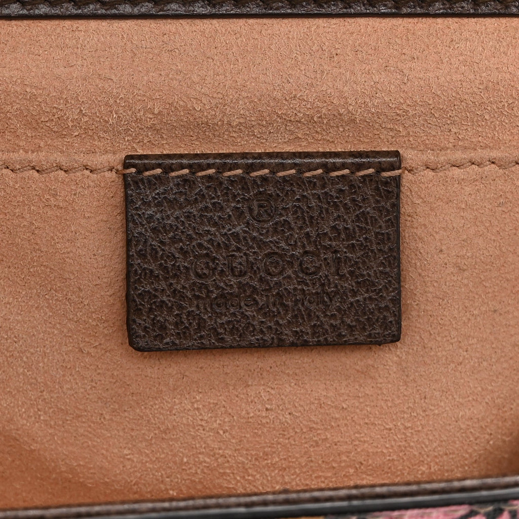 GG Supreme Monogram Bengal Small Padlock Shoulder Bag Beige Pink