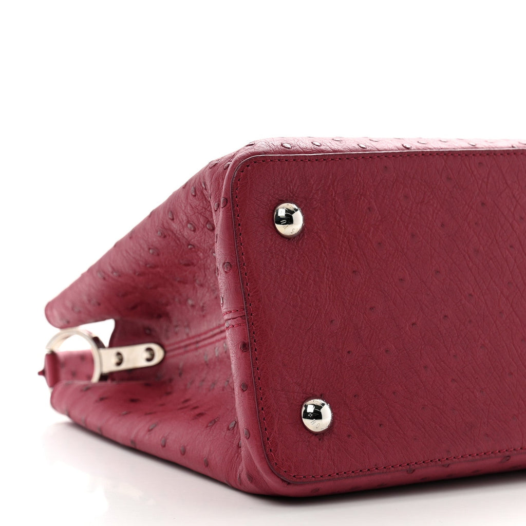 Ostrich Capucines MM Fuchsia