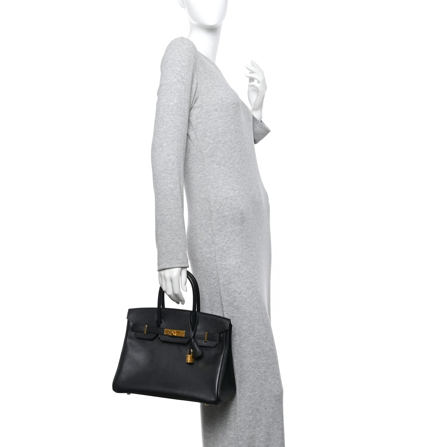 Epsom Birkin 30 Black