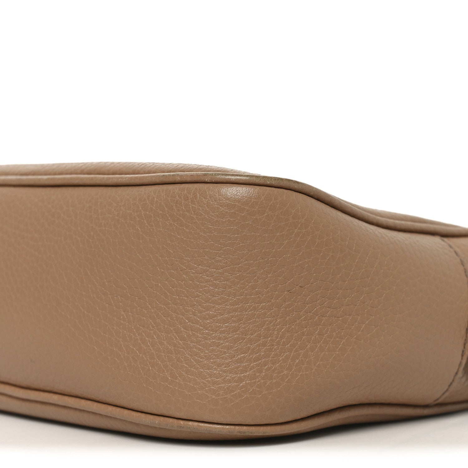 Pebbled Calfskin Small Soho Disco Bag Rose Beige