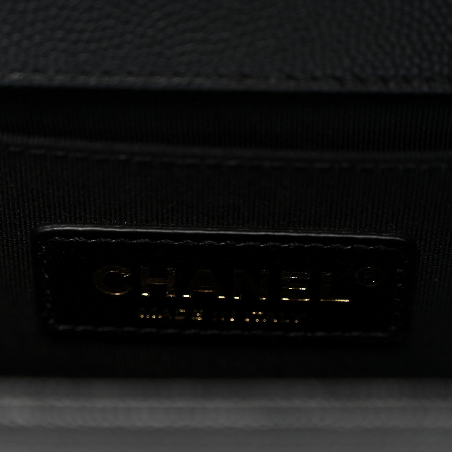 Caviar Quilted Small Boy Flap Black