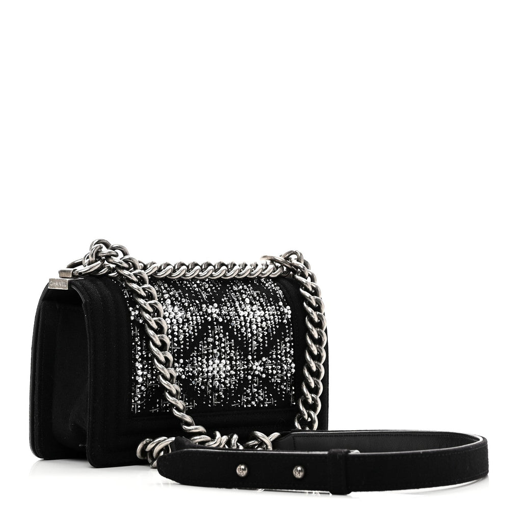 Wool Felt Embellished Small Boy Flap Black