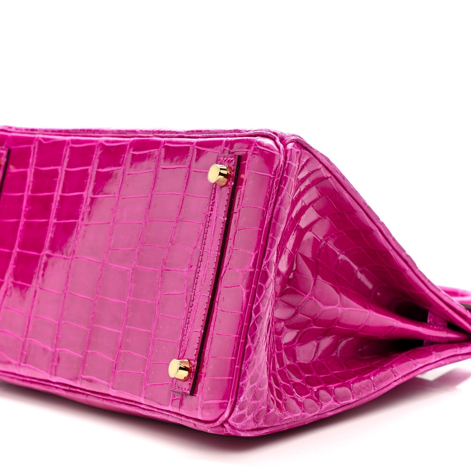 Shiny Niloticus Crocodile Birkin 30 Rose Scheherazade