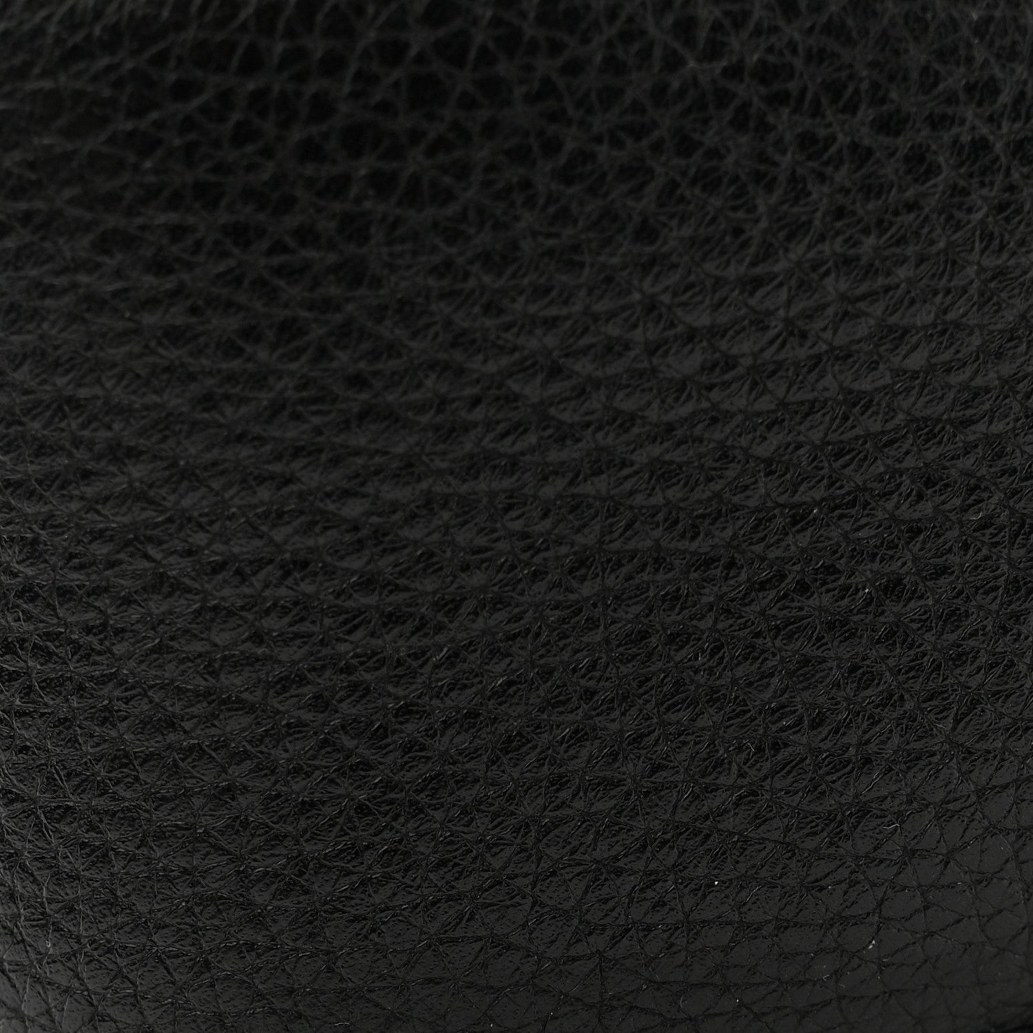 Pebbled Calfskin Small Soho Disco Bag Black