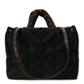 Econyl Monogram Pillow Giant Onthego MM  Black