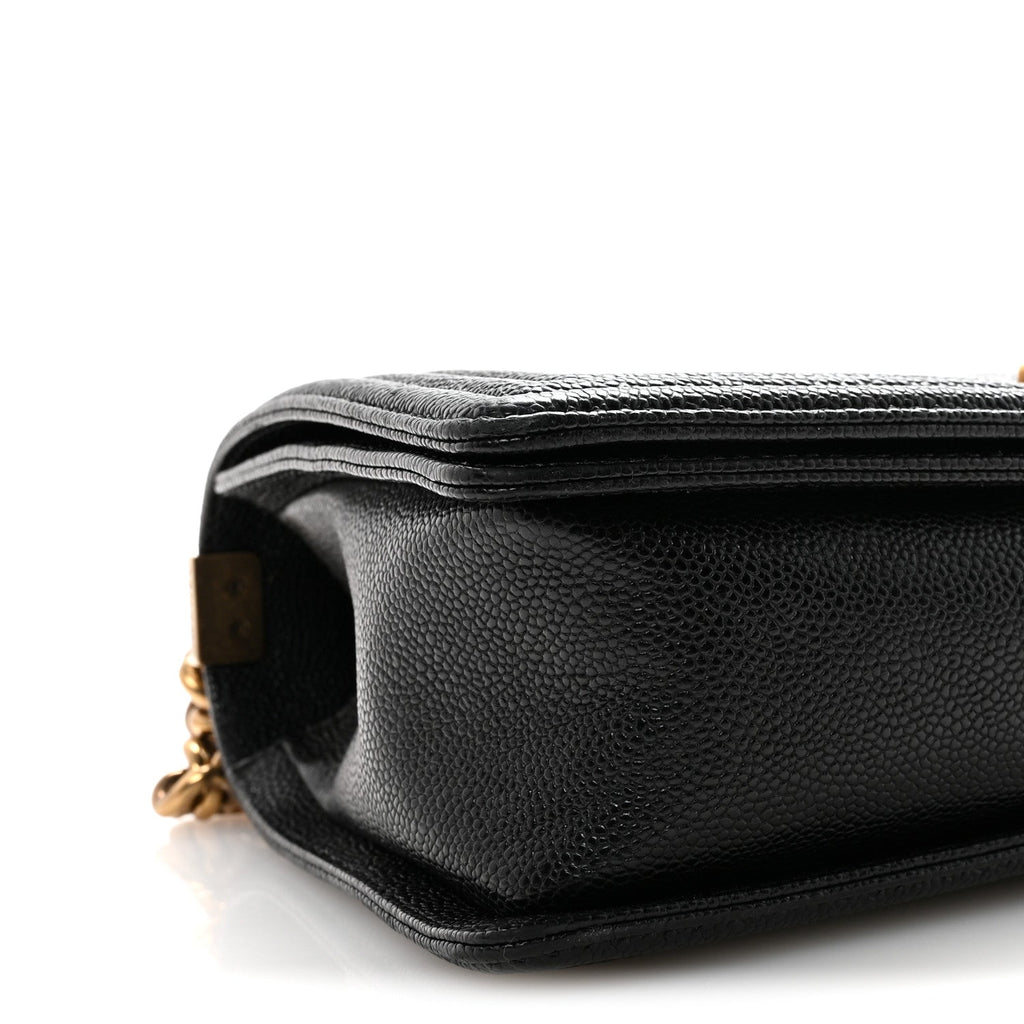 Caviar Quilted New Medium Boy Flap Black