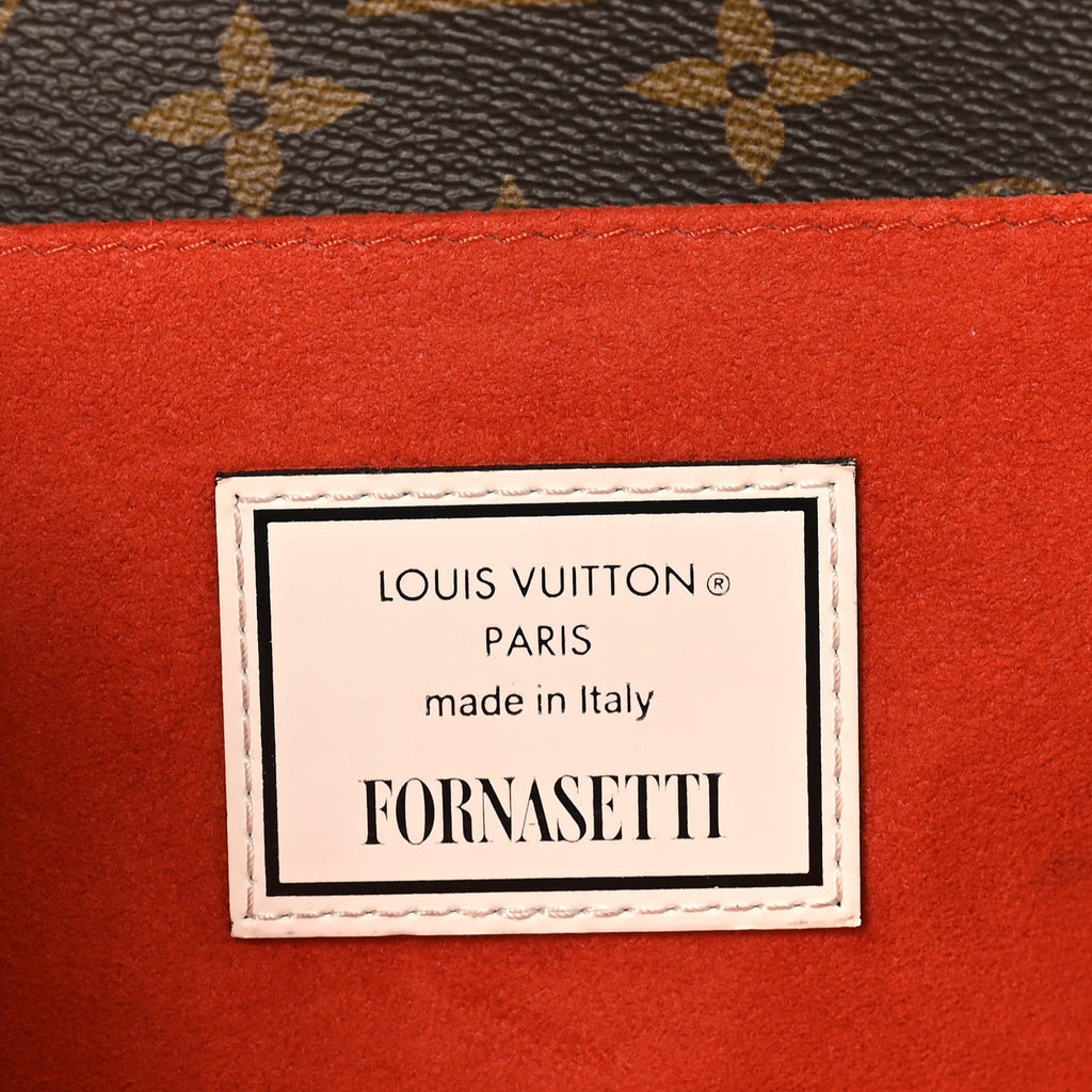 X FORNASETTI Monogram Cameo Pochette Metis