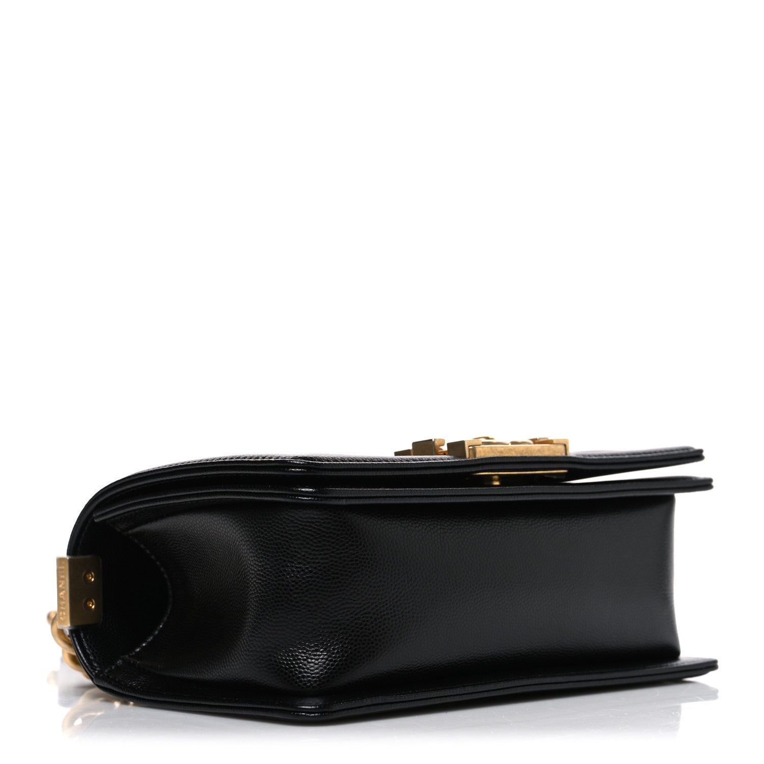 Caviar Quilted Small Boy Flap Black