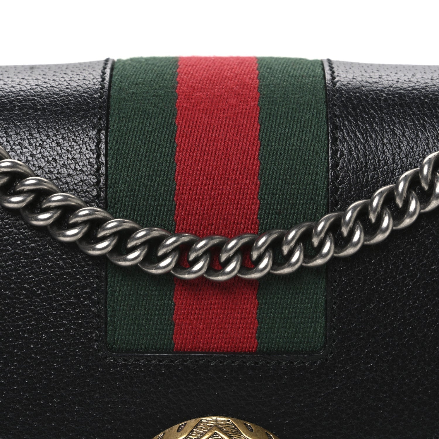 Calfskin Web Small Dionysus Shoulder Bag Black
