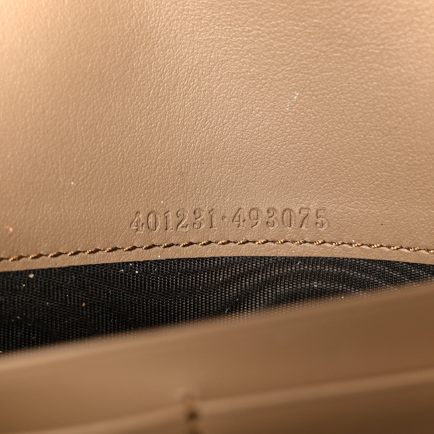 GG Supreme Monogram Mini Dionysus Chain Wallet Beige Taupe