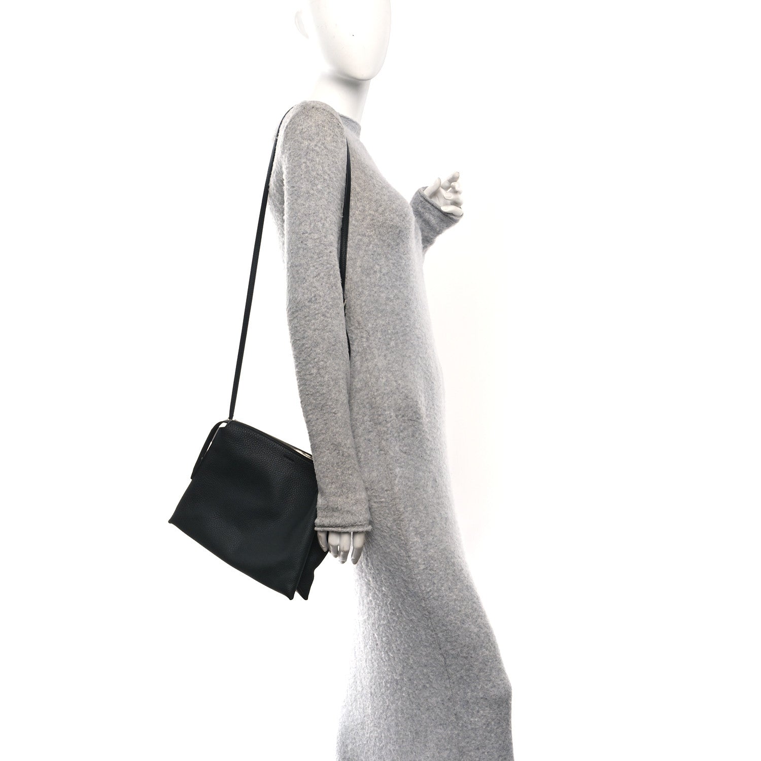 Grained Calfskin Nu Twin Bag Dark Pine