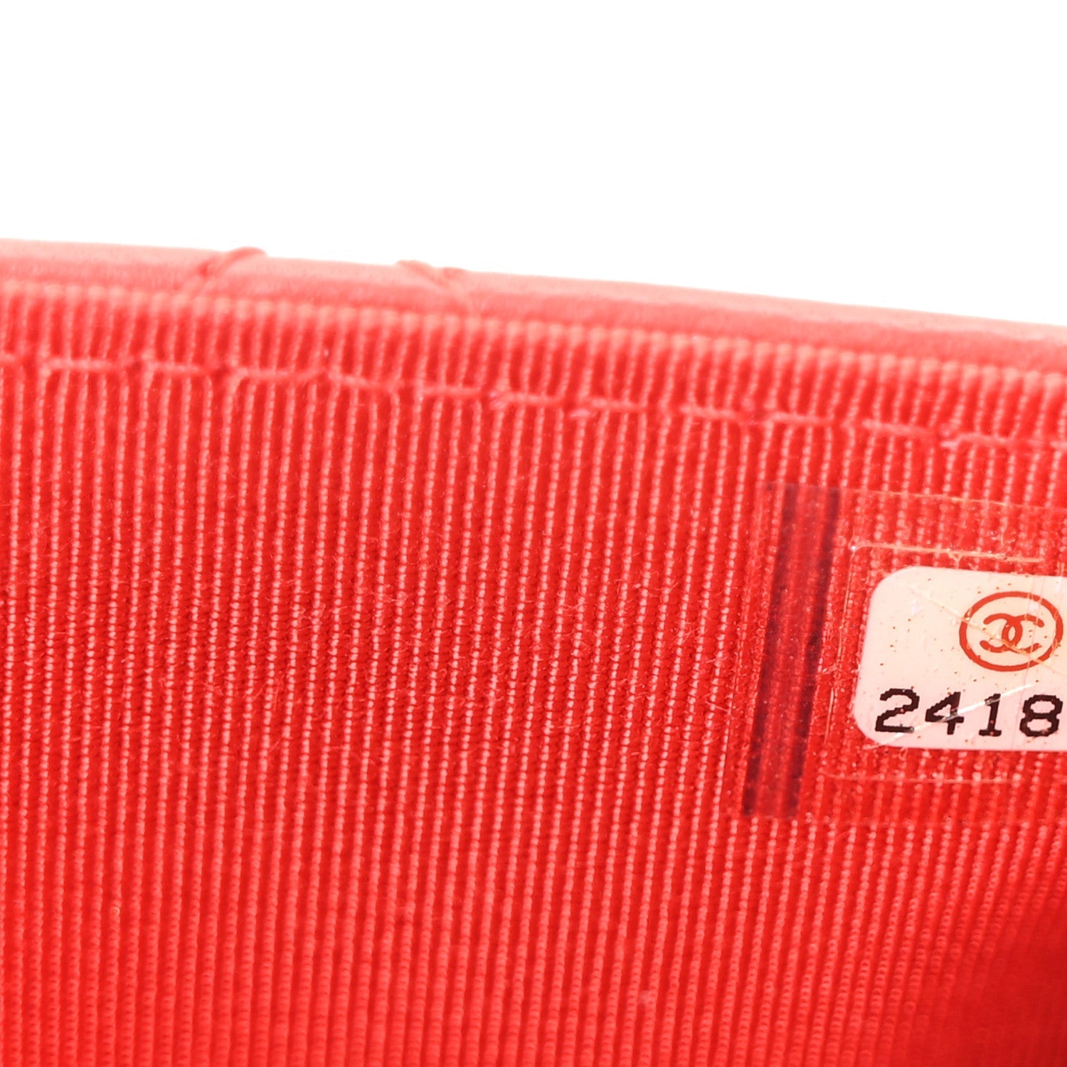 Lambskin Quilted Wallet On Chain WOC Red