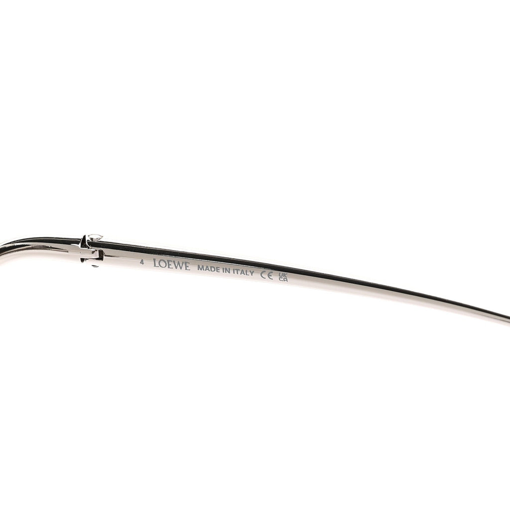 Metal Hillock Aviator Oversized Sunglasses LW40180U Silver
