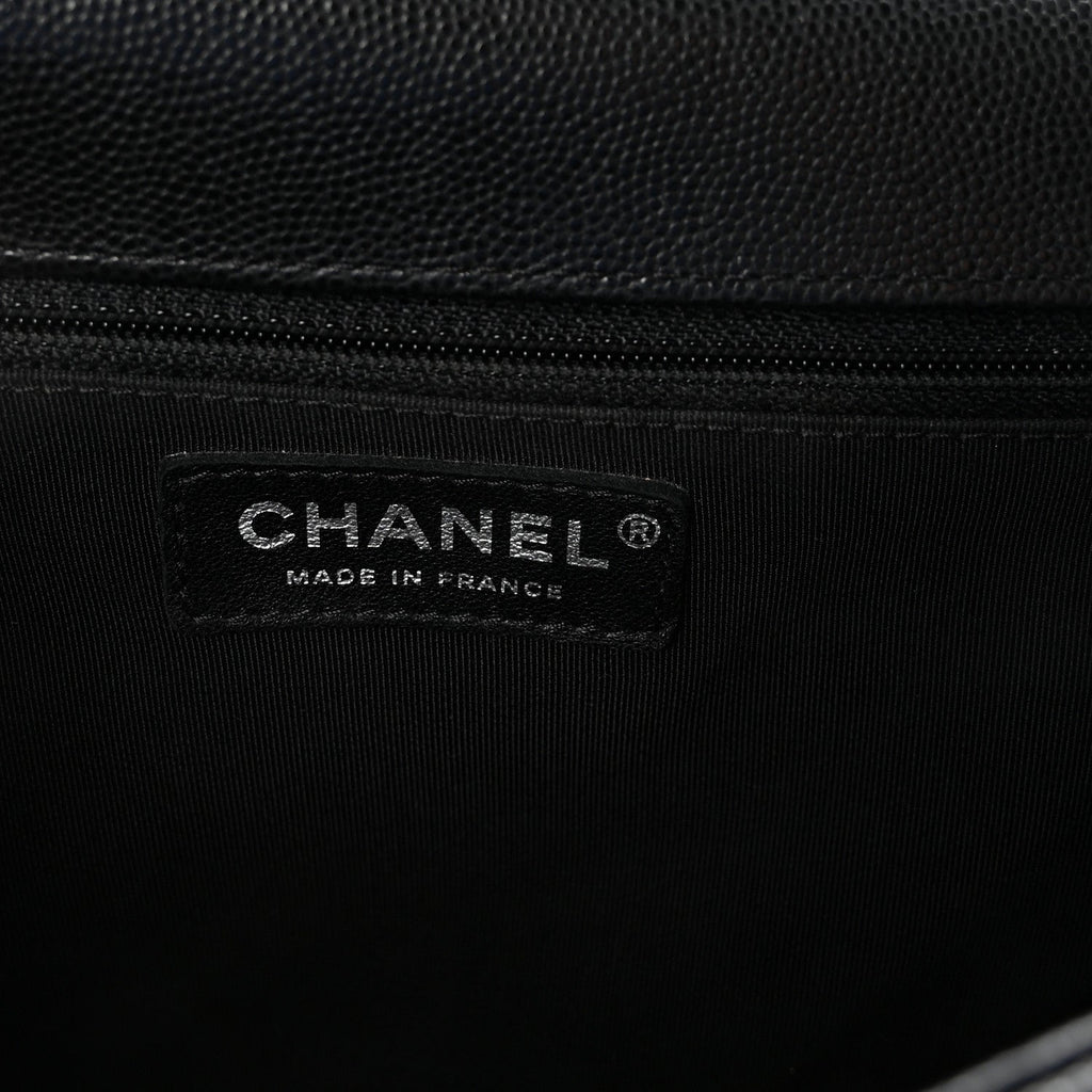 Caviar Quilted New Medium Boy Flap Black
