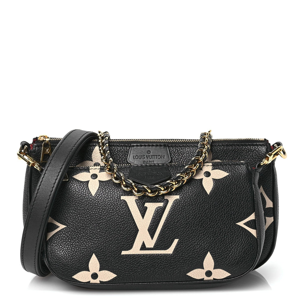 Empreinte Monogram Giant Multi Pochette Accessories Black Beige