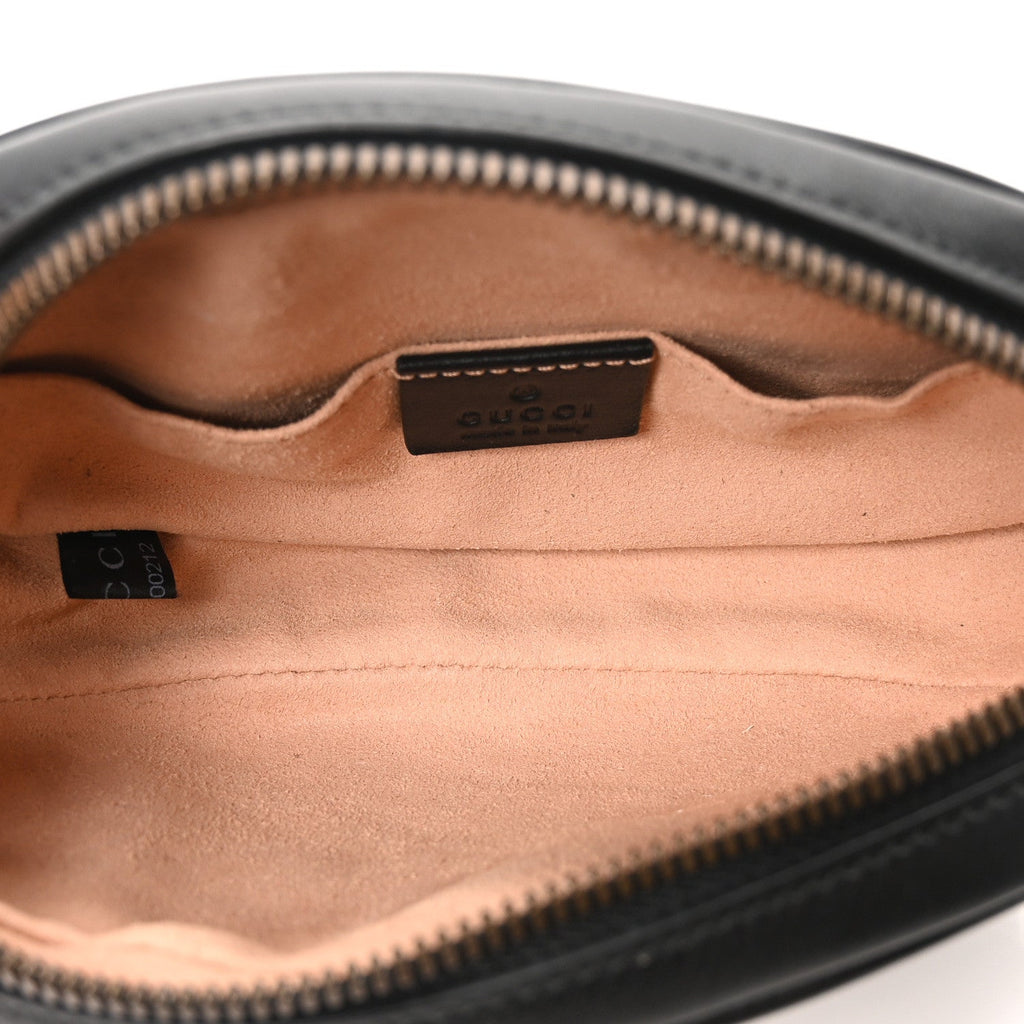 Calfskin Matelasse GG Marmont Belt Bag 95 38 Black