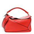 Calfskin Medium Puzzle Bag Scarlet