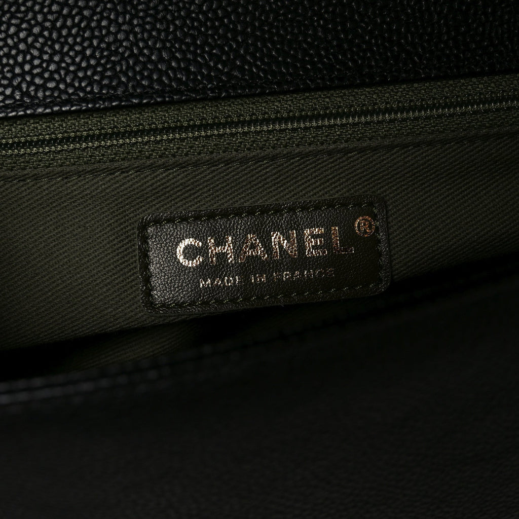 Caviar Quilted New Medium Boy Flap Black