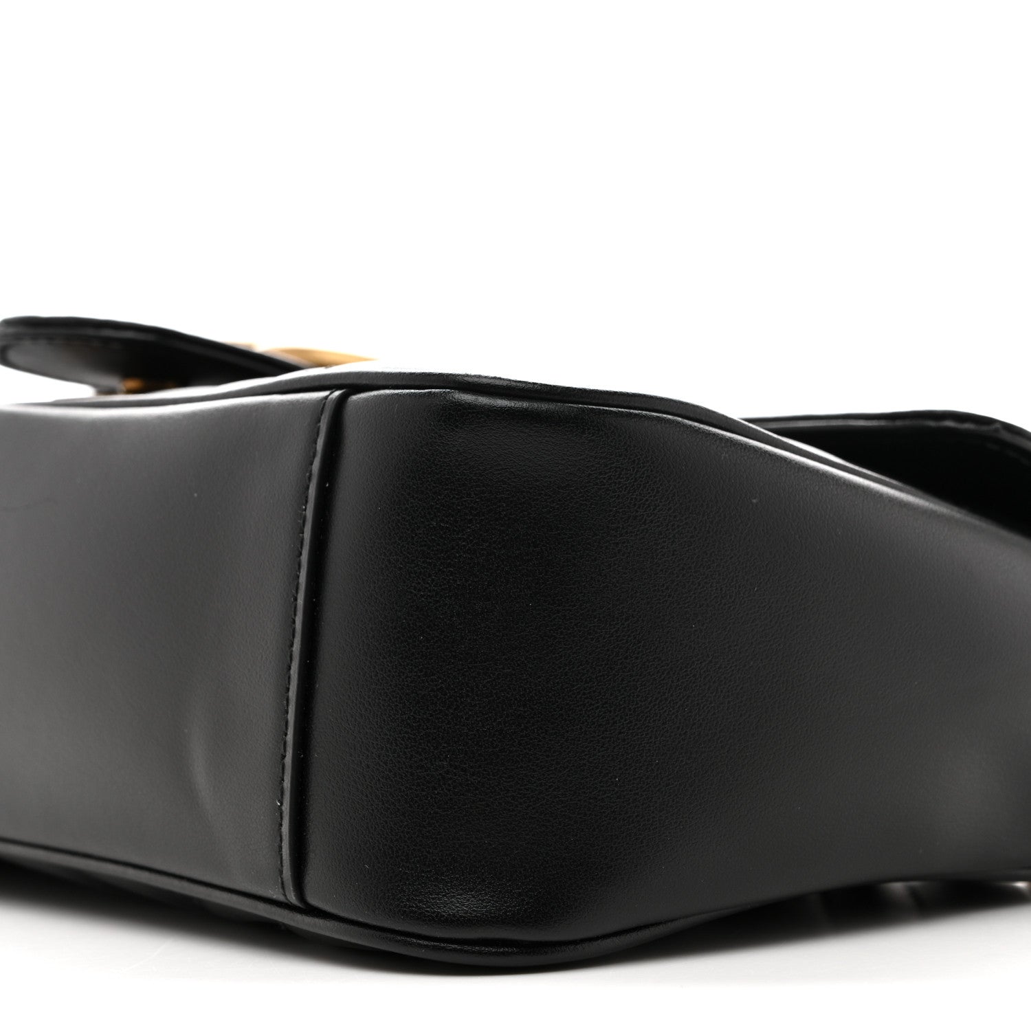 Calfskin Matelasse Small GG Marmont Shoulder Bag Black