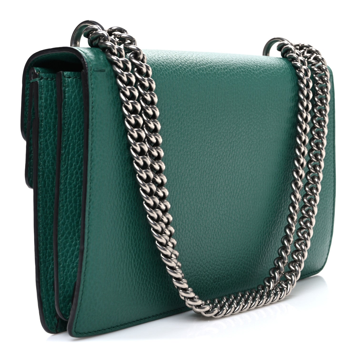 Dollar Calfskin Crystal Small Dionysus Shoulder Bag Emerald