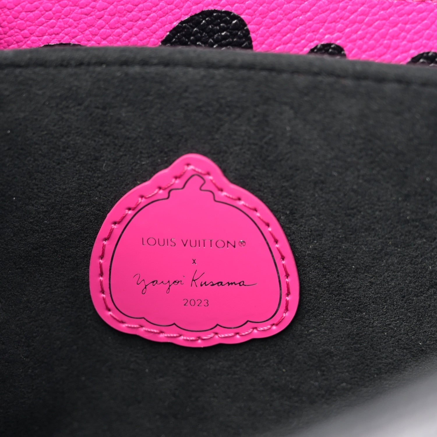 LV x YK Empreinte Monogram Giant Pochette Metis Black Fuchsia
