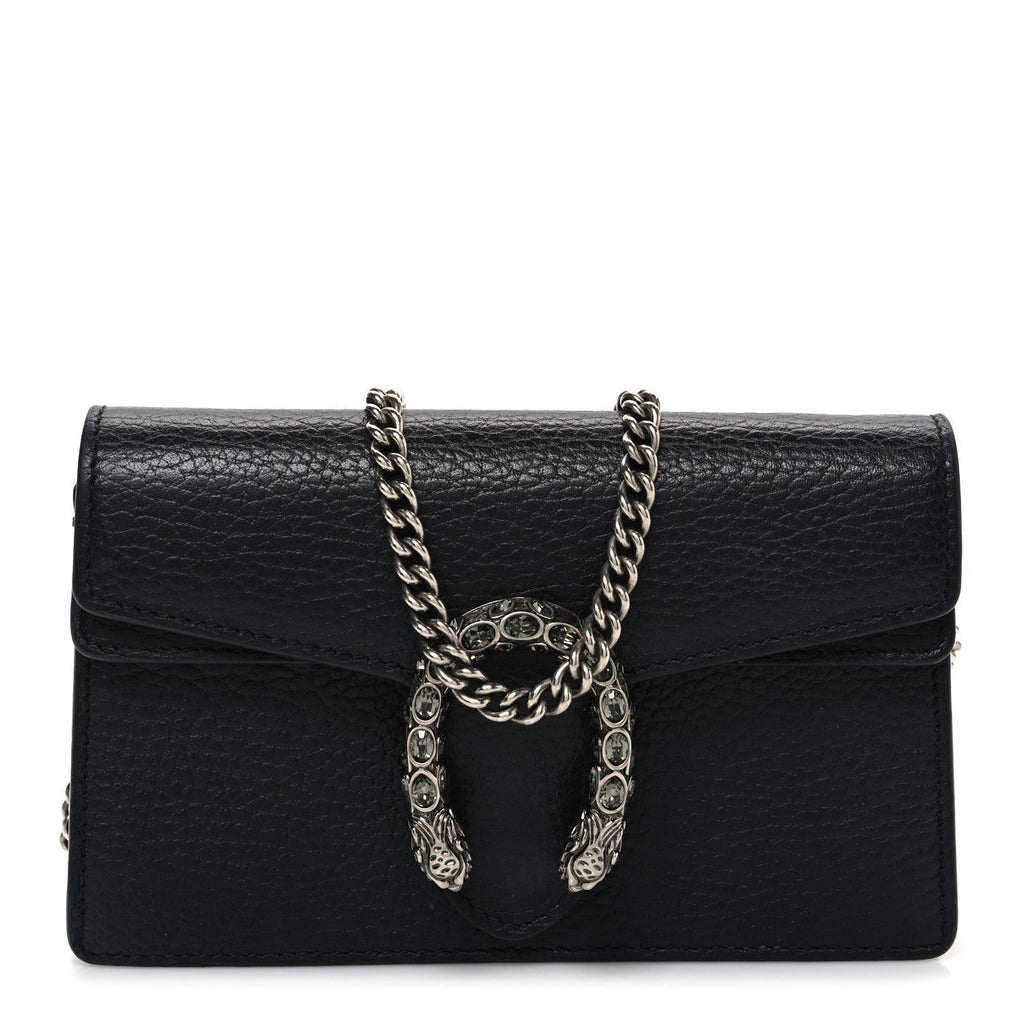 Calfskin Super Mini Dionysus Shoulder Bag Black