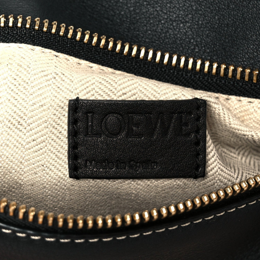 Calfskin Small Puzzle Bag Amber Light Oat Black