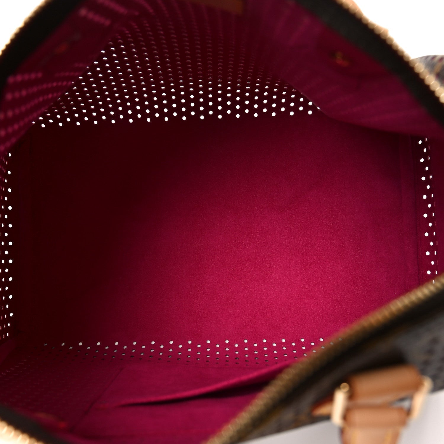 Monogram Perforated Speedy 30 Fuchsia