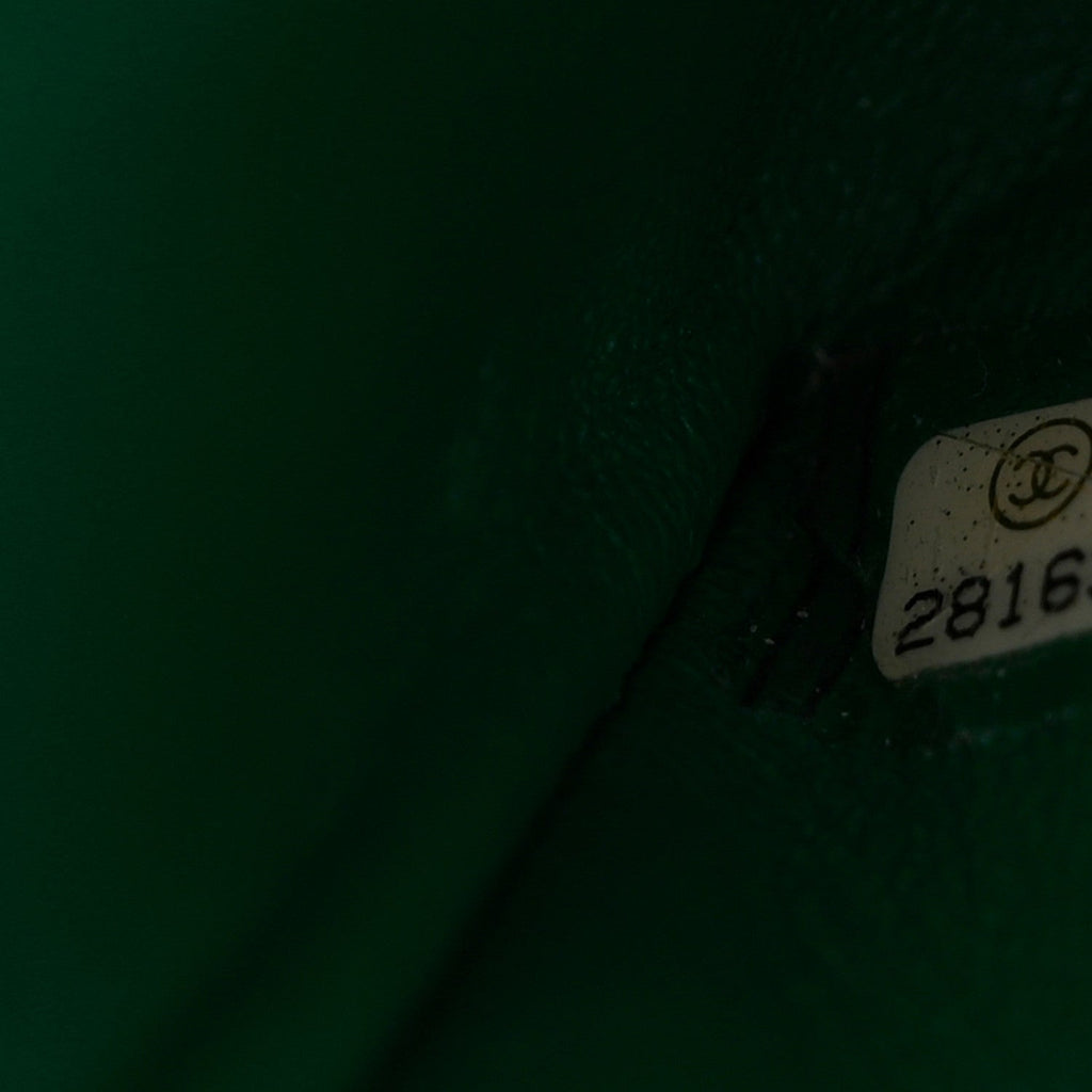 Aged Calfskin Quilted 2.55 Reissue Mini Flap Green
