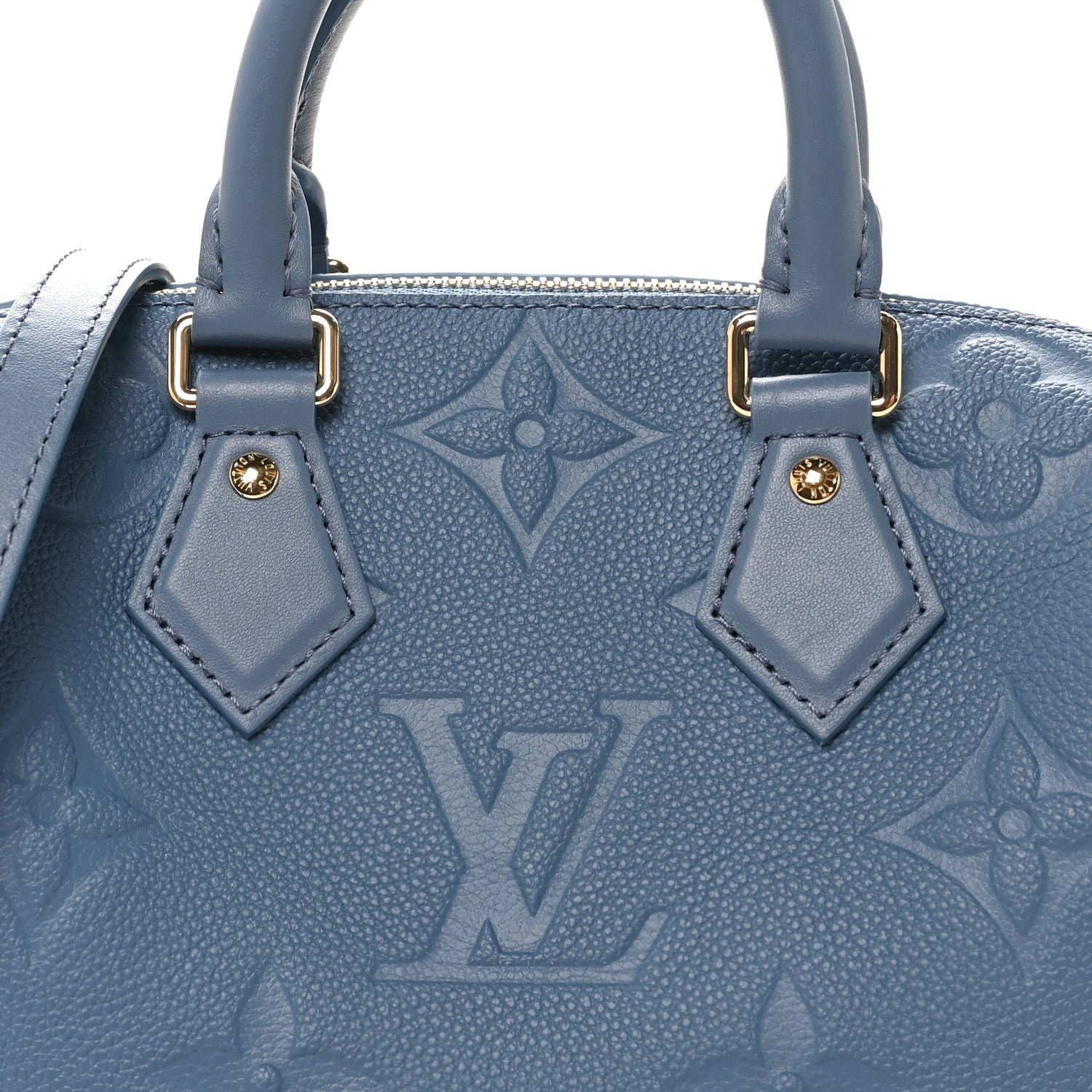 Metallic Empreinte Monogram Giant Speedy Bandouliere 20 Navy Nacre
