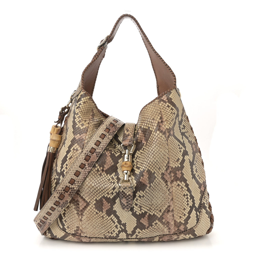 Snakeskin Large New Jackie Shoulder Bag Multicolor