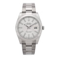 Stainless Steel 41mm Oyster Perpetual Datejust Watch Silver 126300