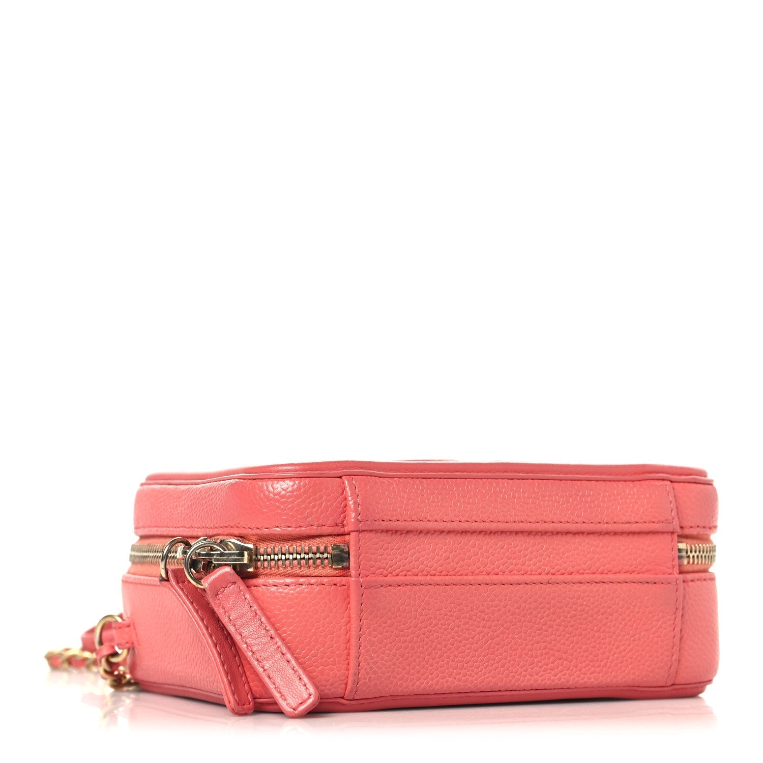 Caviar Quilted Small CC Filigree Vanity Case Pink