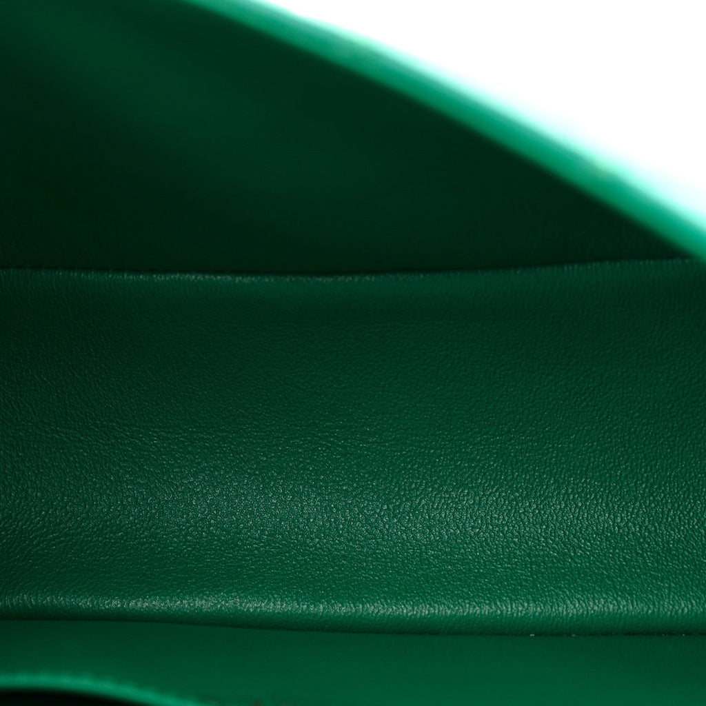 Aged Calfskin Quilted 2.55 Reissue Mini Flap Green