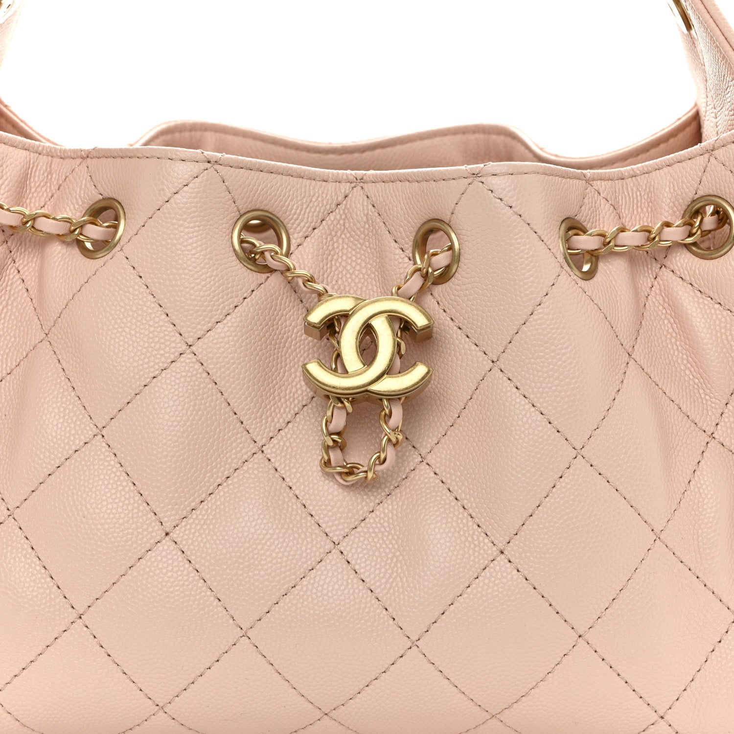 Caviar Quilted Mini Chanel 25 Handbag Light Pink