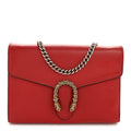 Calfskin Mini Dionysus Chain Wallet Hibiscus Red