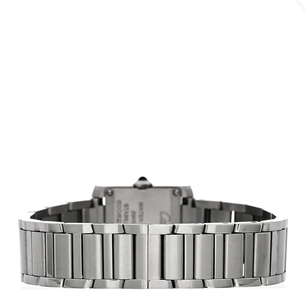 Stainless Steel 21mm Tank Francaise Quartz Watch Silver