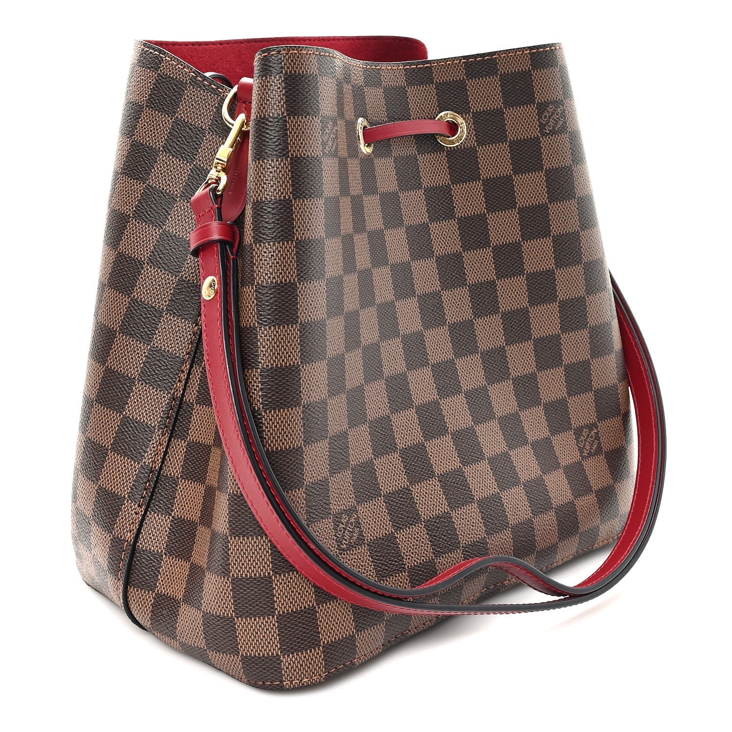 Damier Ebene Neonoe MM Cherry Berry