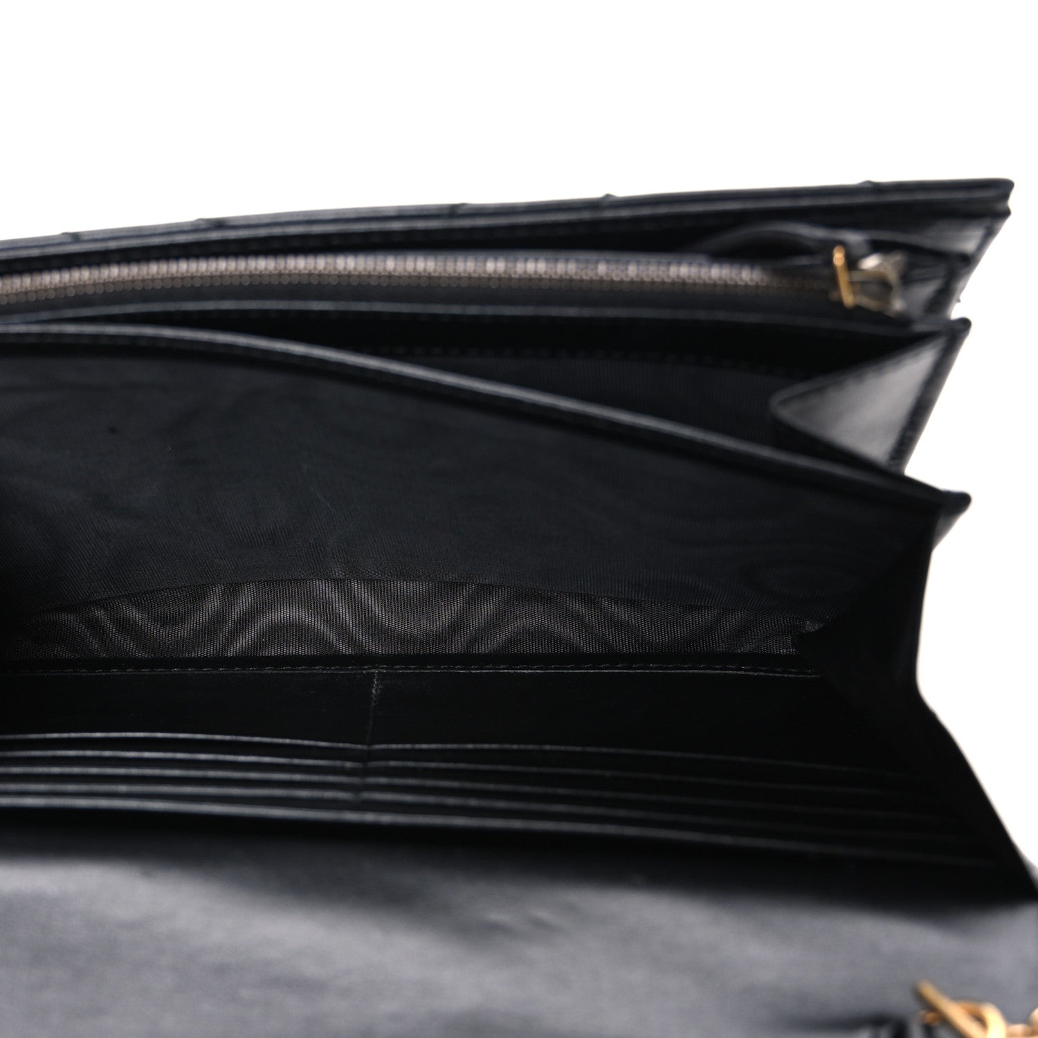 Calfskin Matelasse GG Marmont Chain Wallet Black