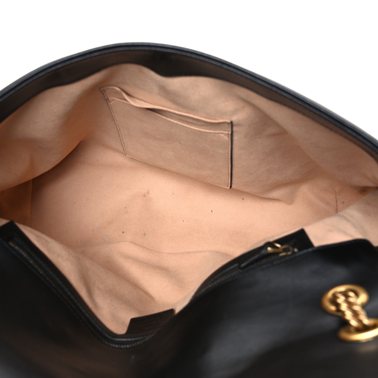 Calfskin Matelasse Medium GG Marmont Shoulder Bag Black