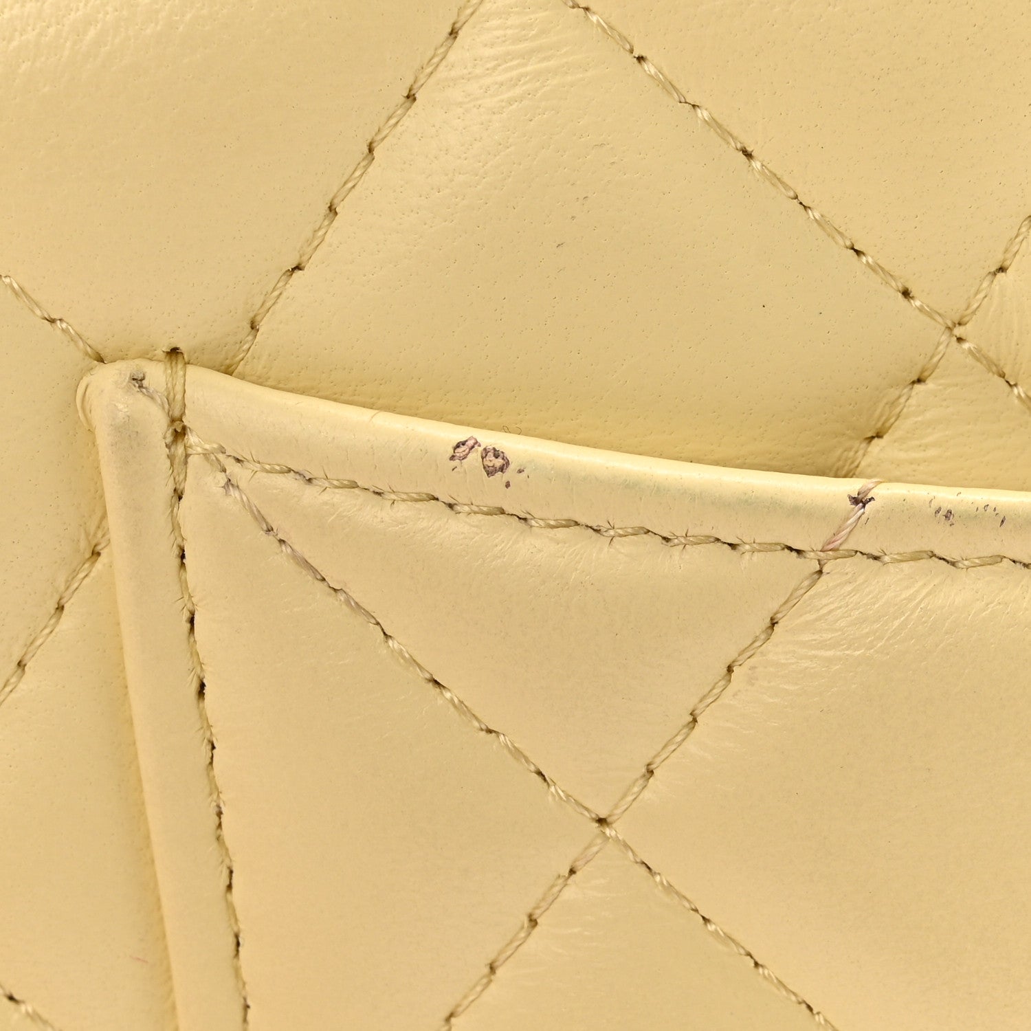 Lambskin Quilted Sweet Camellia Wallet on Chain WOC Yellow