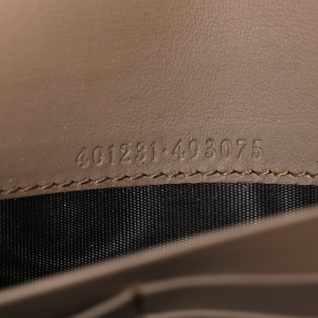 GG Supreme Monogram Mini Dionysus Chain Wallet Beige Taupe
