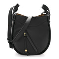 Calfskin Hammock Slice Bag Black