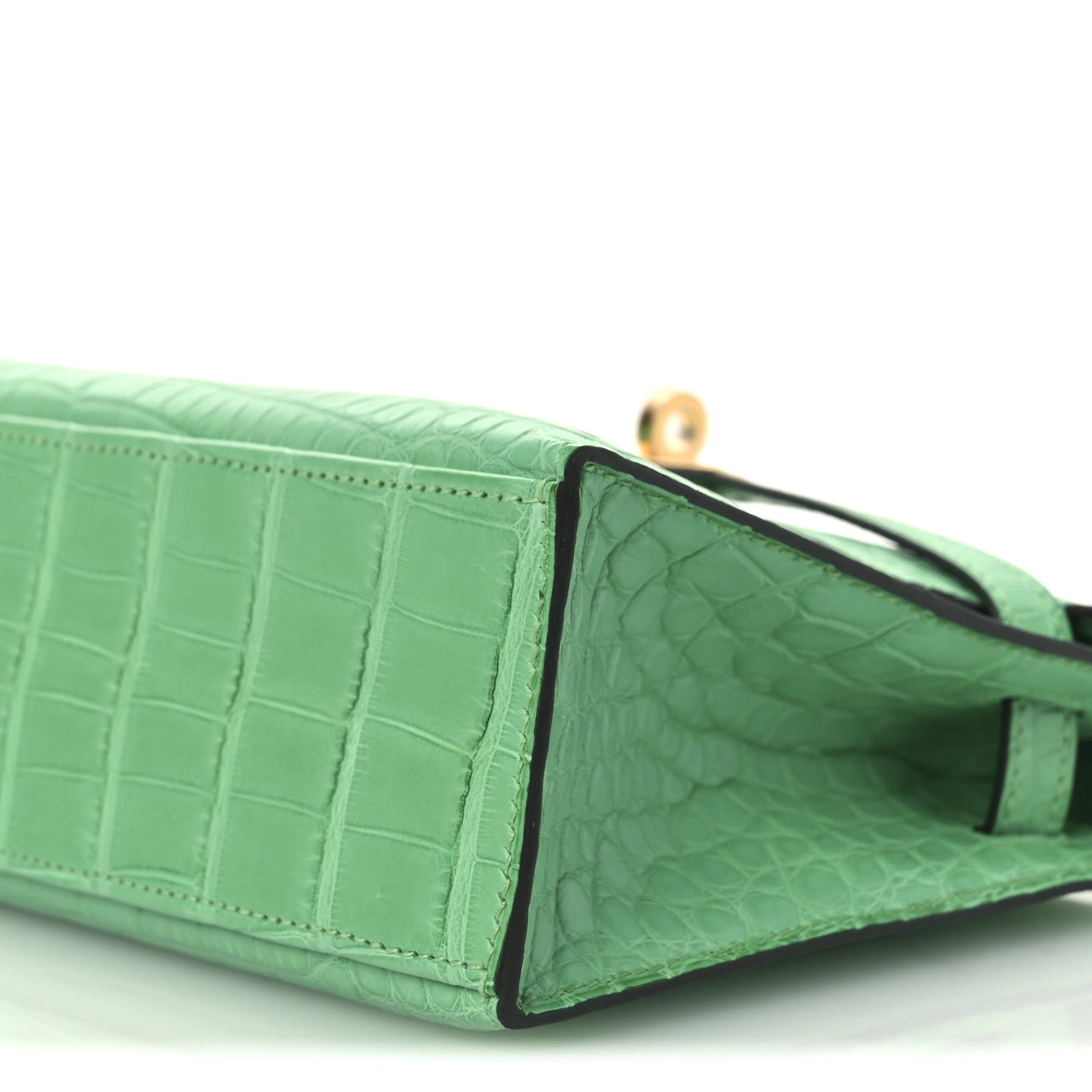 Matte Alligator Kelly Pochette Vert Comics