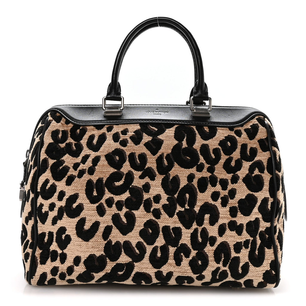 Jacquard Velvet Leopard Print Stephen Sprouse Speedy