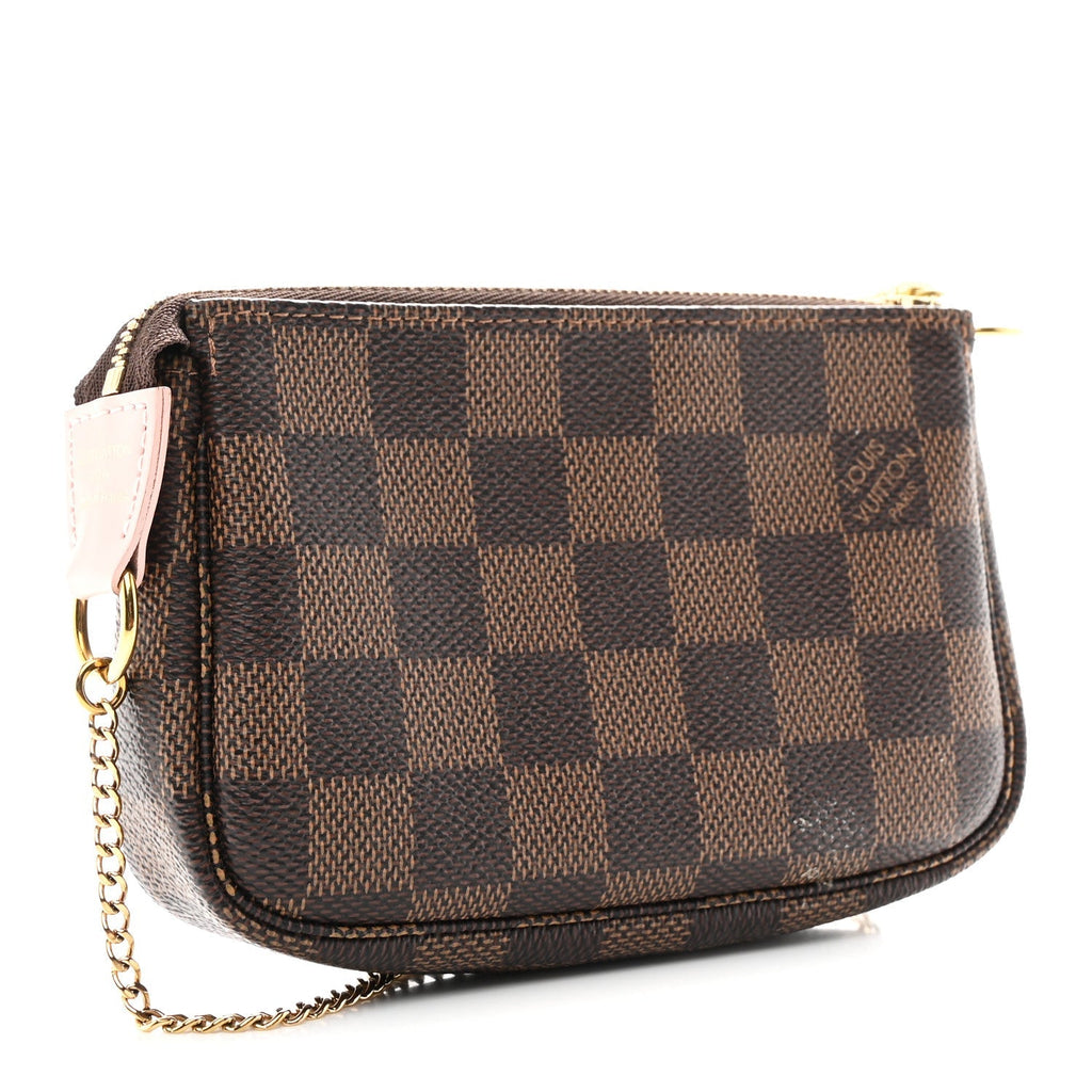 Damier Ebene 2020 Christmas Animation Big Wheel Mini Pochette Accessories Rose Ballerine